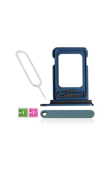 Apple Uyumlu iPhone 13 Pro Max Sim Çekmecesi Çift Sim İçin Sim Kart Yuvası Açık Mavi Renk Apple Uyumlu iPhone 13 Pro Max Sim Çekmecesi Çift Sim İçin Sim Kart Yuvası Açık Mavi Renk