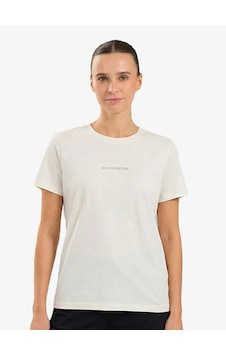 Skechers W Essential Crewneck Kadın T-shirt Beyaz Skechers W Essential Crewneck Kadın T-shirt Beyaz