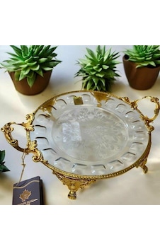 Royking Ayaklı Yuvarlak Sunum Tabağı 29x23x5cm Crg127-1 Royking Ayaklı Yuvarlak Sunum Tabağı 29x23x5cm Crg127-1
