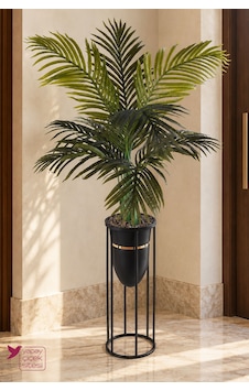 Yapay Çiçek Sitesi Metal Sütun Saksıda 3 Gövdeli Yapay Areka Palmiyesi 130 Cm Yeşil Yapay Çiçek Sitesi Metal Sütun Saksıda 3 Gövdeli Yapay Areka Palmiyesi 130 Cm Yeşil