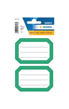 Vario Okul Etiketi Klasik Yeşil 82x55mm Çok Renkli
