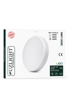 Uzlıght Led Uzlight Sectron 48w Sıva Üstü Yuvarlak Ledli Tavan Lamba 6500k Beyaz Işık Uzlıght