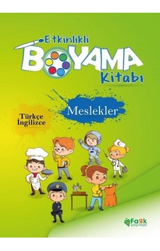 Meslekler - Etkinlikli Boyama Kitabı - Türkçe - İngilizce- Fark Yayınları Meslekler - Etkinlikli Boyama Kitabı - Türkçe - İngilizce- Fark Yayınları