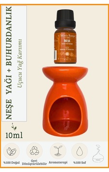 Minia Bahçe Neşe Joy Uçucu Yağ Karışımı Özel Seri 10 ML + Buhurdanlık Minia Bahçe Neşe Joy Uçucu Yağ Karışımı Özel Seri 10 ML + Buhurdanlık