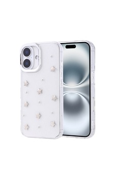 Apple Uyumlu iPhone 16 Plus Kılıf Airbag Tasarımlı Simli Şeffaf Zore Kutup Kapak Yıldız Apple Uyumlu iPhone 16 Plus Kılıf Airbag Tasarımlı Simli Şeffaf Zore Kutup Kapak Yıldız