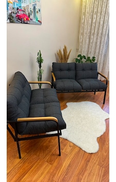 Ahşap Detaylı Balkon Takımı 2+2 kişilik Modern Çay ve Kahve Köşesi Ahşap Detaylı Balkon Takımı 2+2 kişilik Modern Çay ve Kahve Köşesi