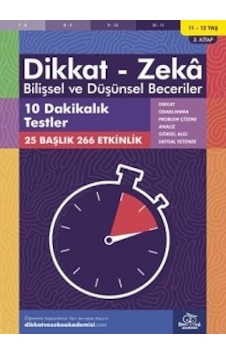 10 Dakikalık Testler (11 - 12 Yaş) - Dikkat Zeka 10 Dakikalık Testler (11 - 12 Yaş) - Dikkat Zeka