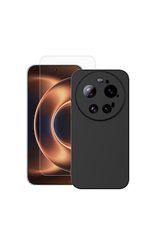 Teleplus Xiaomi 17 Ultra Kılıf Biye Mat Silikon Kapak + Nano Ekran Koruyucu Siyah Teleplus Xiaomi 17 Ultra Kılıf Biye Mat Silikon Kapak + Nano Ekran Koruyucu Siyah