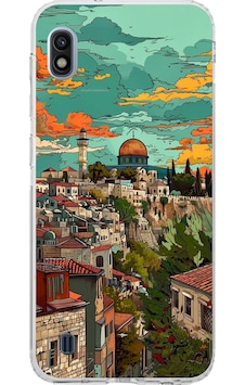 Samsung Galaxy A10 Uyumlu Özgür Filistin Ve Kubbetüs Sahra Baskılı Silikon Kılıf Renkli Samsung Galaxy A10 Uyumlu Özgür Filistin Ve Kubbetüs Sahra Baskılı Silikon Kılıf Renkli
