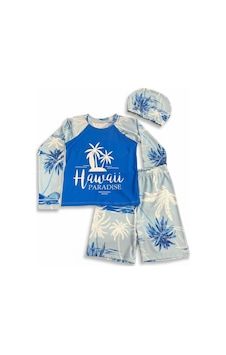 Miniğimin Cicileri Hawaii Baskılı Boneli Erkek Çocuk Mayo Tak... Mavi Miniğimin Cicileri Hawaii Baskılı Boneli Erkek Çocuk Mayo Tak... Mavi