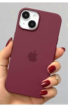 Iphone 13-14 Uyumlu Kılıf Logolu Lansman Soft Yumuşak Içi Kadife Silikon Kapak Bordo Iphone 13-14 Uyumlu Kılıf Logolu Lansman Soft Yumuşak Içi Kadife Silikon Kapak Bordo