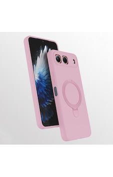 Tecno Spark 40 5g Kılıf M-safe Şarj Özellikli Standlı Zore Samara Kapak - Pembe Tecno Spark 40 5g Kılıf M-safe Şarj Özellikli Standlı Zore Samara Kapak - Pembe