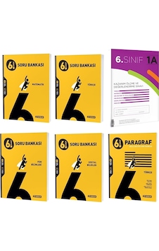 6. Sınıf Türkçe+Türkçe Paragraf+Matematik+Fen Bilimleri+Sosyal Bilgiler Soru Bankası Seti ve KDS 6. Sınıf Türkçe+Türkçe Paragraf+Matematik+Fen Bilimleri+Sosyal Bilgiler Soru Bankası Seti ve KDS