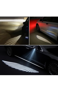 Autogp Üniversal Ayna Altı Led Angel Kanat