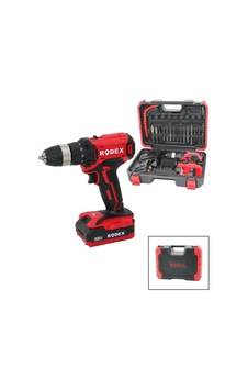 Rodex Rdx-3375a Matkap 21v/2.0a Lı-ıon 17 Adet Uçlu 2 Kademe Hız 0-350 / 0-1350 Rpm Vites