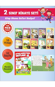 2.sınıflar İçin Okumayı Sevdiren 10 Lu Hikaye Seti 13 Kitap Okuma Defteri Hediyeli 2.sınıflar İçin Okumayı Sevdiren 10 Lu Hikaye Seti 13 Kitap Okuma Defteri Hediyeli
