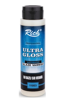 Ultra Gloss Su Bazlı Parlak Sır Vernik 500cc.