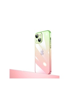 Apple Uyumlu iPhone 14 Plus Kılıf Parlak Renk Geçişli Kamera Korumalı Zore Senkron Kapak Pembe-Yeşil Apple Uyumlu iPhone 14 Plus Kılıf Parlak Renk Geçişli Kamera Korumalı Zore Senkron Kapak Pembe-Yeşil