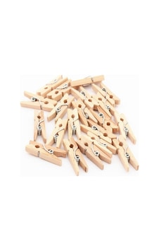 Ahşap Mini Mandal 24 Adet Küçük Boy 25mm