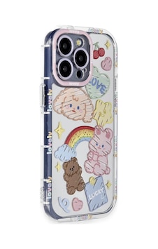 Cosmotex Newface Apple iPhone Uyumlu  14 Pro Kılıf Reflexion Desenli Kapak - Desen 4