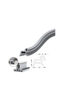 Pimapen Pvc Kapı Pencere Fitili Contası 40 Metre Gri Pimapen Pvc Kapı Pencere Fitili Contası 40 Metre Gri