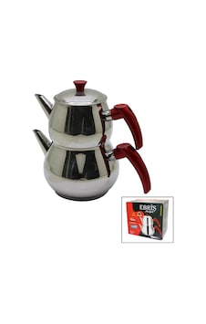 Aile Büyük Boy Küre Çelik Çaydanlık Seti Üst: 1.2lt - Alt: 2lt 5324 Aile Büyük Boy Küre Çelik Çaydanlık Seti Üst: 1.2lt - Alt: 2lt 5324