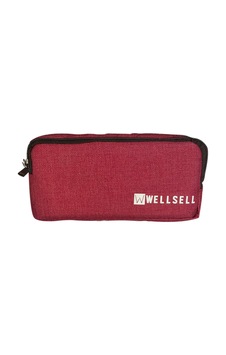 Wellsell Kalem Kutu Bordo Kalem Çantası Bordo Wellsell Kalem Kutu Bordo Kalem Çantası Bordo