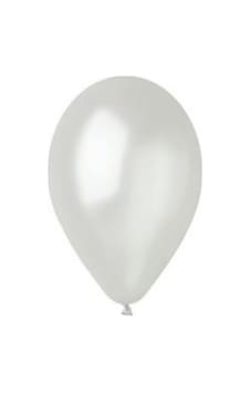 Balon Beyaz Metalik Balon - 10 Adet Çok Renkli Balon Beyaz Metalik Balon - 10 Adet Çok Renkli