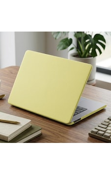 Apple Macbook Neo 13" İnç Uyumlu Kılıf A3404 2026 Mat Buzlu Koruyucu Sert Kapak Puslu Sarı Belirtilmemiş