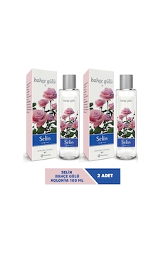 Selin 80 Derece Bahçe Gülü Parfümlü Kolonya Cam Şişe 180 ML x 2 Selin 80 Derece Bahçe Gülü Parfümlü Kolonya Cam Şişe 180 ML x 2
