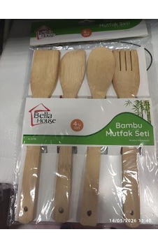 Bella House Bambu Mutfa Seti 4 Lü Açık kahverengi Bella House Bambu Mutfa Seti 4 Lü Açık kahverengi