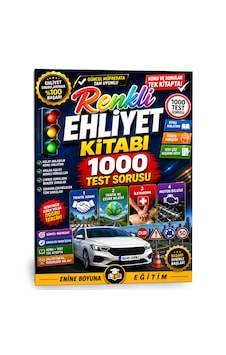 Renkli Ehliyet Kitabı 1000 Test Sorusu Renkli Ehliyet Kitabı 1000 Test Sorusu