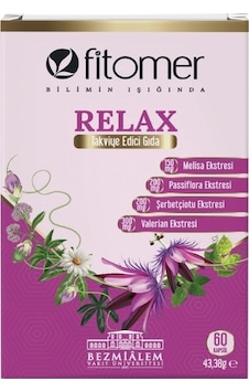 Fitomer Relax Valerian Passiflora Melisa Ekstreleri İçeren Takviye Edici Gıda 60 Kapsül Fitomer Relax Valerian Passiflora Melisa Ekstreleri İçeren Takviye Edici Gıda 60 Kapsül