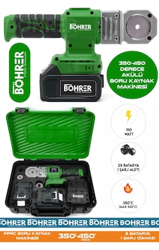 Böhrer Ba0013 Alman Pro Pprc Max 450 Derece Komple Uç Aparatları Dahil Plastik Boru Kaynak Makinesi Böhrer Ba0013 Alman Pro Pprc Max 450 Derece Komple Uç Aparatları Dahil Plastik Boru Kaynak Makinesi
