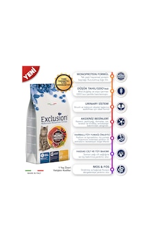 Exclusion Düşük Tahıllı Monoprotein Sığır Etli Yetişkin Kedi Maması 1500 G Exclusion Düşük Tahıllı Monoprotein Sığır Etli Yetişkin Kedi Maması 1500 G