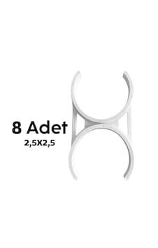 2,5x2,5 8 Adet Ilk 3 Filtre Su Arıtma Cihaz Filtre Kelepçesi 2,5x2,5 8 Adet Ilk 3 Filtre Su Arıtma Cihaz Filtre Kelepçesi