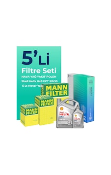 Mann Seat Ibiza 1.2 Dizel Filtre Bakım Seti Shell Motor Yağlı (2010-2012) 5 Li Mann Seat Ibiza 1.2 Dizel Filtre Bakım Seti Shell Motor Yağlı (2010-2012) 5 Li