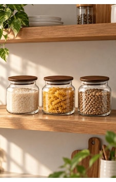 Nero Zone Bambu Kapaklı Cam Saklama Kabı 600 Ml 3'lü - Vakumlu Kiler Bakliyat Kavanoz Seti Ahşap - Şeffaf Nero Zone Bambu Kapaklı Cam Saklama Kabı 600 Ml 3'lü - Vakumlu Kiler Bakliyat Kavanoz Seti Ahşap - Şeffaf