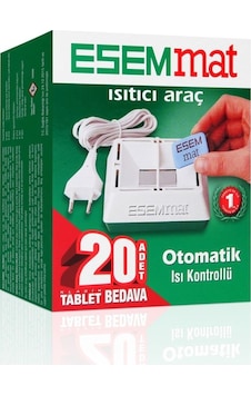 Esemmat Kablolu Isıtıcı Cihaz + 20 Tablet Esemmat Kablolu Isıtıcı Cihaz + 20 Tablet