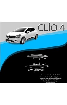 Renault Clio 4 Krom Cam Çerçevesi