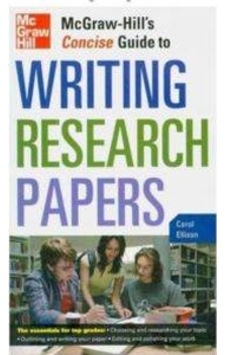Writing Research Papers 9780071629898 Writing Research Papers 9780071629898