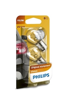 Philips Vision P21/5w Stop Ve Fren Ampulü, 12v Bay15d, 2'li Paket Philips Vision P21/5w Stop Ve Fren Ampulü, 12v Bay15d, 2'li Paket