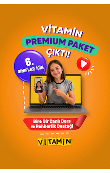 Vitamin 5 + 6. Sınıf Premium Paket - 6. Sınıf 8 Kitap Basılı Set + 5 Ve 6. Sınıf Dijital Platform + 30 Canlı Özel Ders Ve Rehberlik Koçluk Seti Vitamin 5 + 6. Sınıf Premium Paket - 6. Sınıf 8 Kitap Basılı Set + 5 Ve 6. Sınıf Dijital Platform + 30 Canlı Özel Ders Ve Rehberlik Koçluk Seti