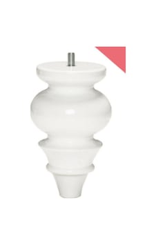 Karakoçaksesuar Karakoç Safir 18 Cm Beyaz Modern Plastik Mobilya Ayağı (4 Adet)