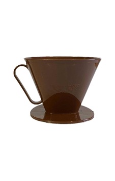 V60 Dripper Kahve Demleme Aparatı, Plastik, Kahverengi V60 Dripper Kahve Demleme Aparatı, Plastik, Kahverengi