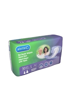 Alvita Belbantlı Yetişkin Hasta Bezi Büyük Boy L 30'Lu