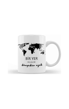 Bir Yer Bulalım Dünyadan Uzak Kupa Bardak Porselen Karışık