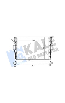 Kale-radyator Radyatör Iveco Daıly Iv 06 11 Mt 32mm Al/mknk 647x451.5x32 504152996 356245 42577215 42577216 504152995