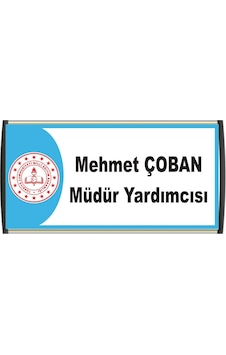 Okul Sınıf Kapı İsimliği 10 X 25 Alüminyum Okul Sınıf Kapı İsimliği 10 X 25 Alüminyum
