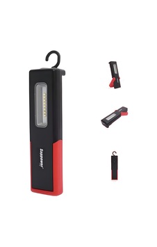 Sappower Şarjlı Led Fener Mıknatıslı F-01 Kırmızı - Siyah